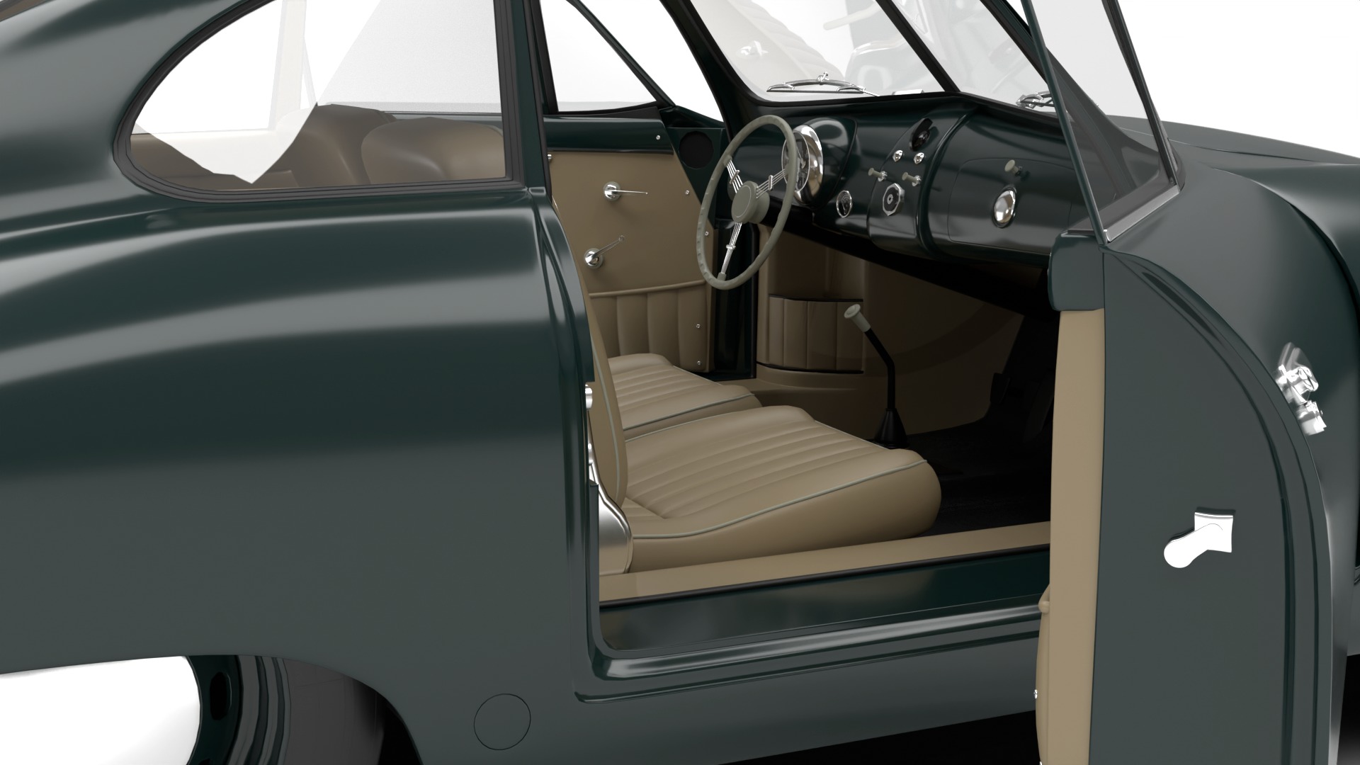Porsche 356 2 Coupe 1948 HQ 3D model_9