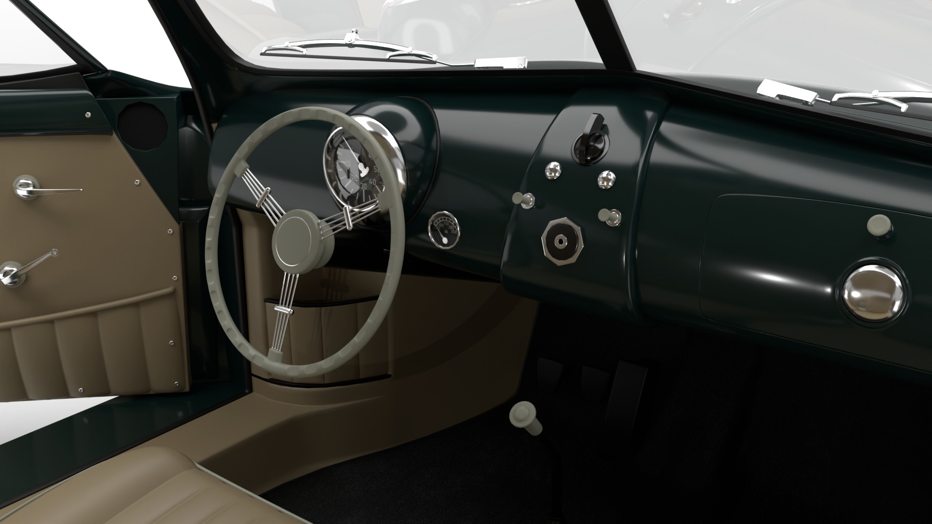 Porsche 356 2 Coupe 1948 HQ 3D model_23