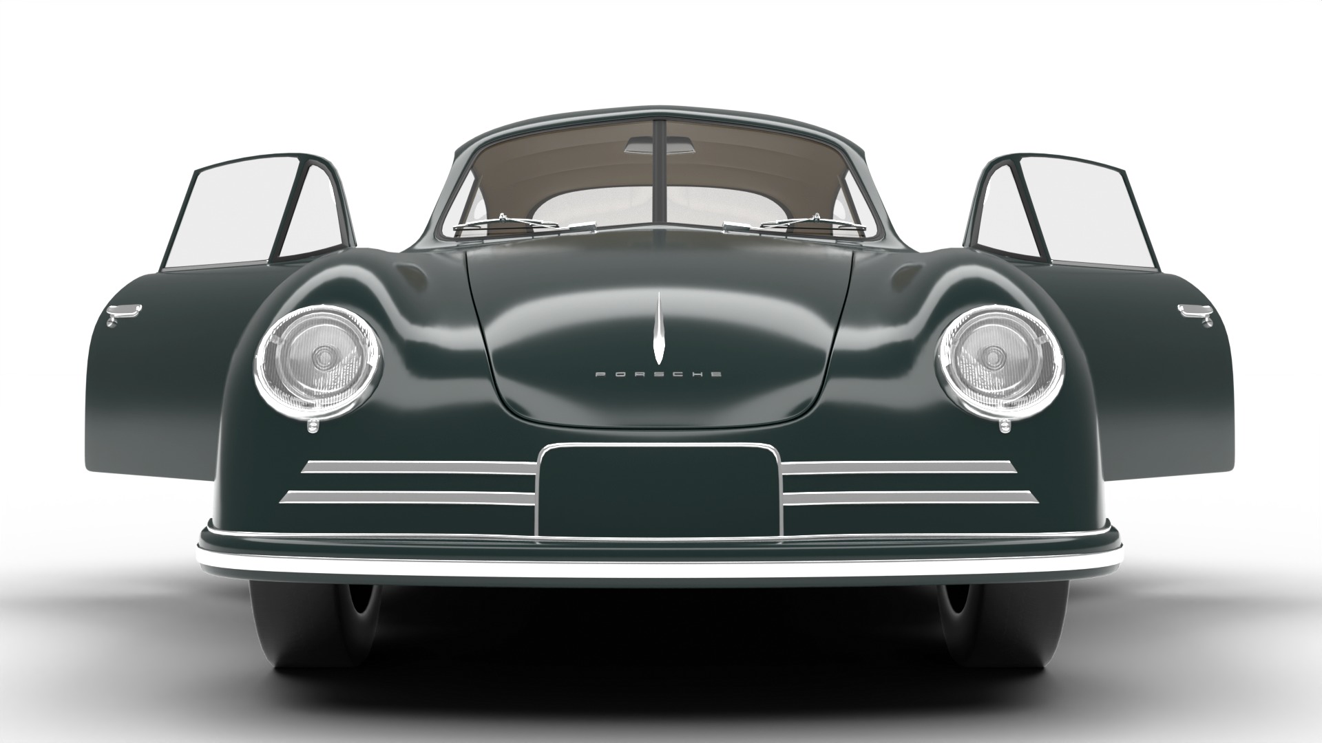 Porsche 356 2 Coupe 1948 HQ 3D model_14