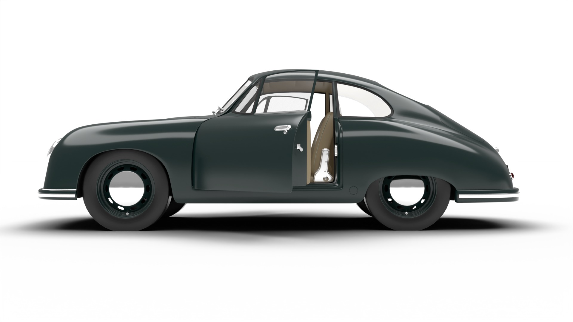 Porsche 356 2 Coupe 1948 HQ 3D model_12
