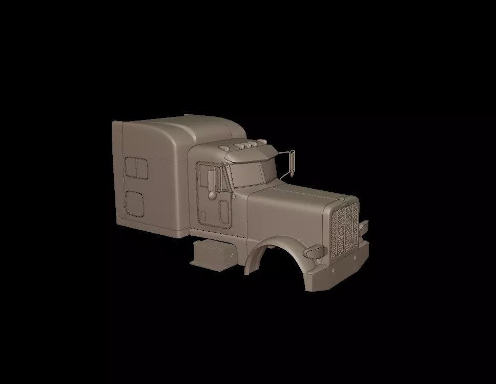 2020 PETERBILT 389 TRUCK 3D PRINT MODEL 3D print model_1
