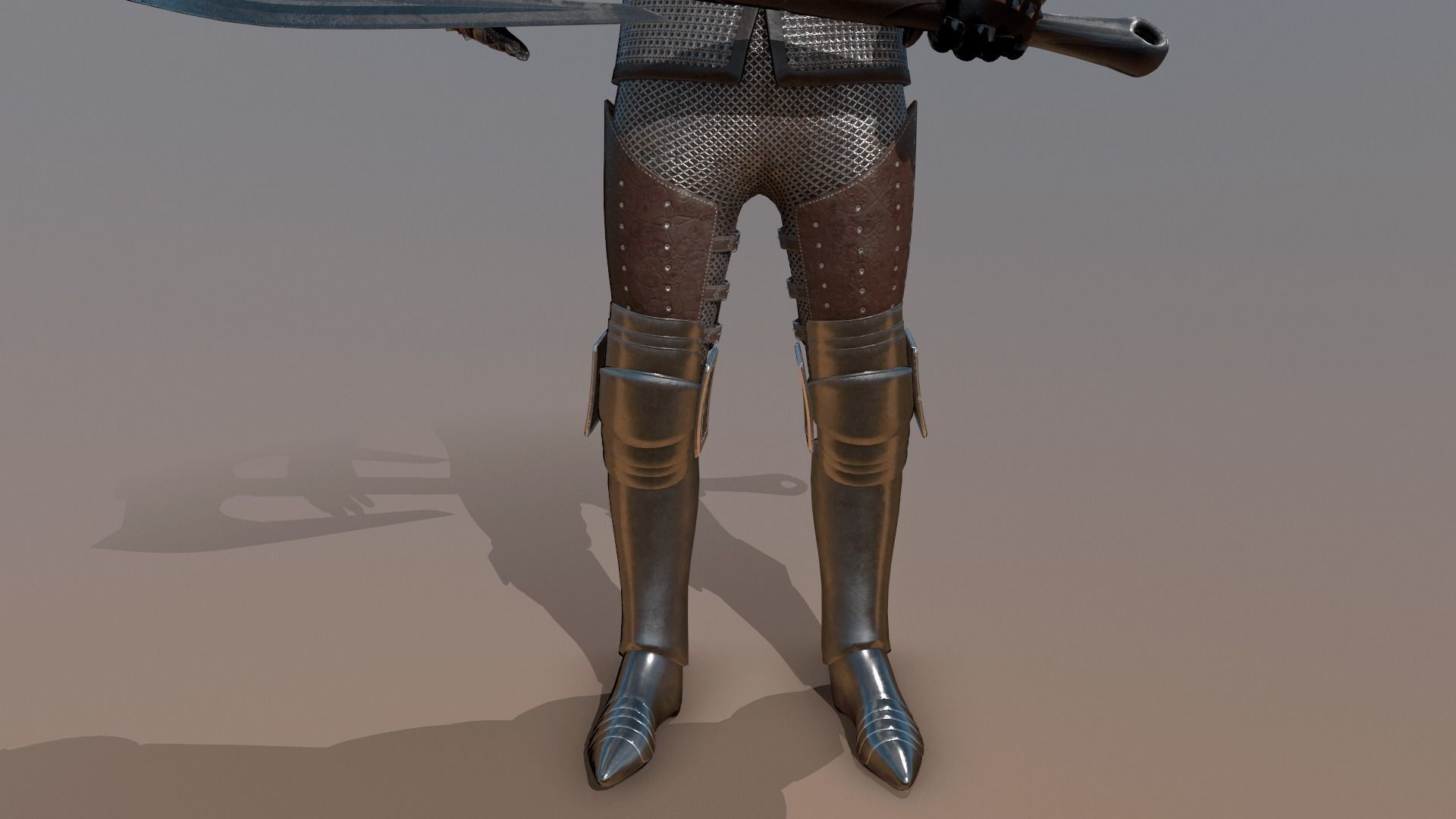 TAB Medieval Knight - 7 Low-poly 3D model_15