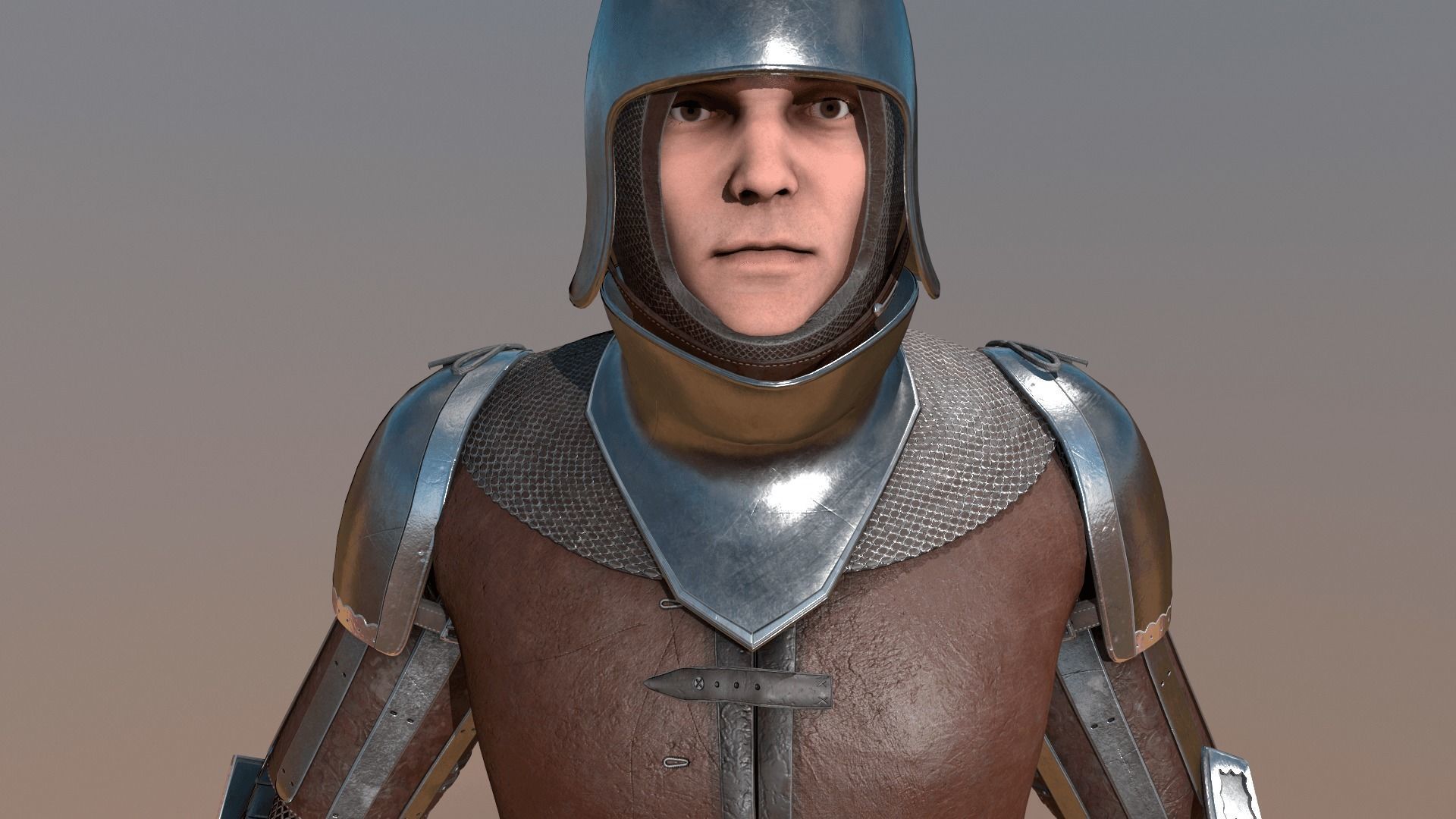 TAB Medieval Knight - 7 Low-poly 3D model_13