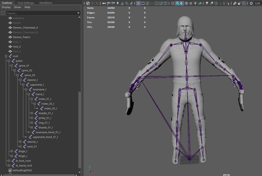 TAB Medieval Knight - 7 Low-poly 3D model_32