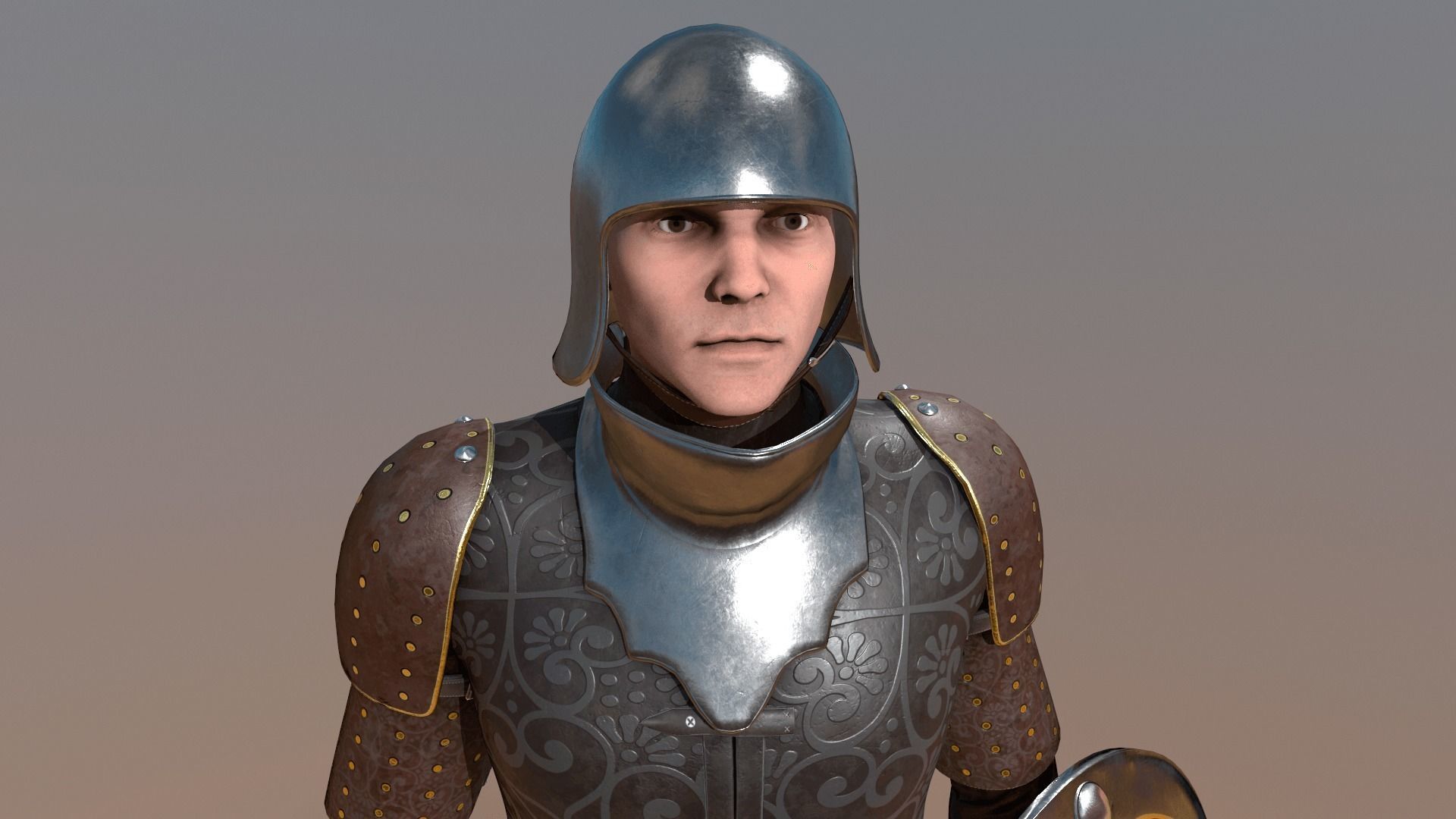 TAB Medieval Knight - 7 Low-poly 3D model_7