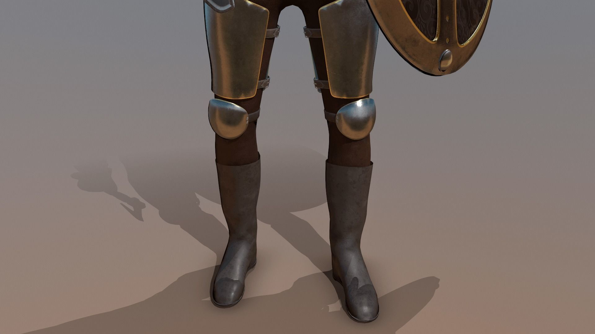 TAB Medieval Knight - 7 Low-poly 3D model_9