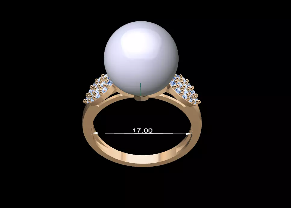 Women Ring 44 3D print model_0