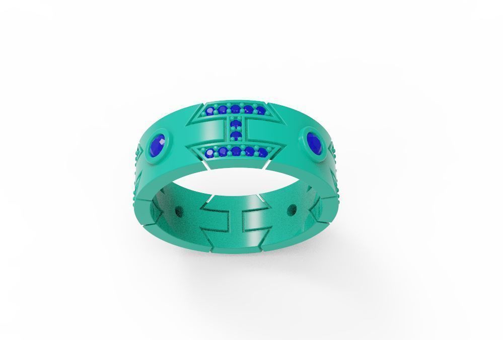 Man ring 027 3D print model_5