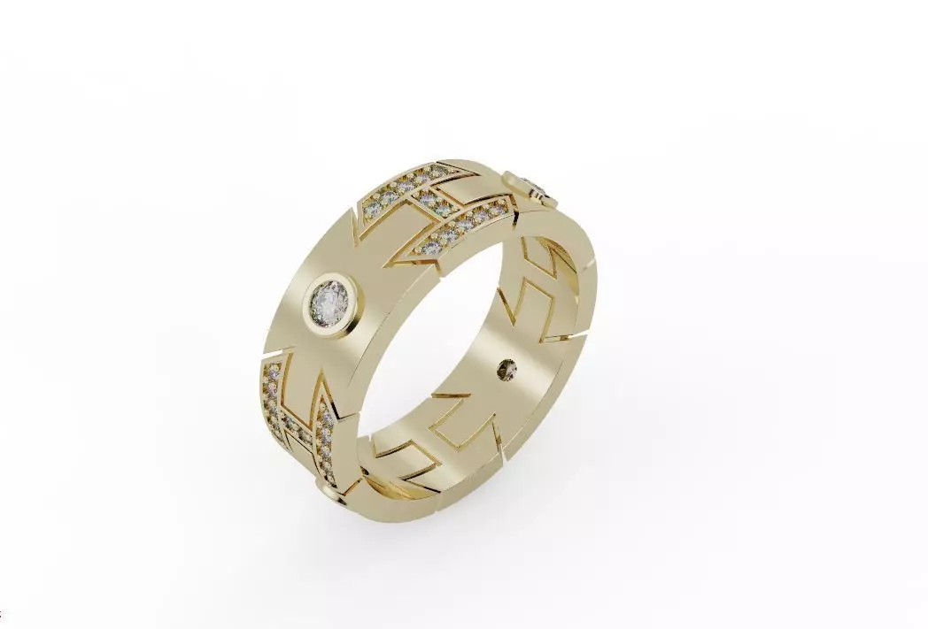 Man ring 027 3D print model_0