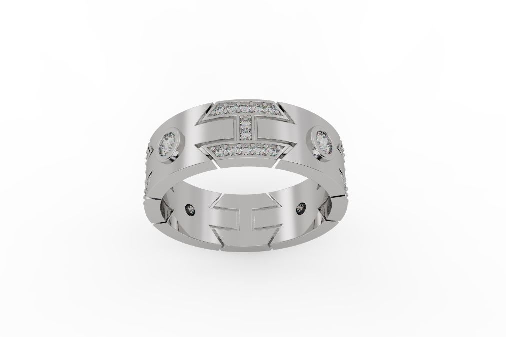 Man ring 027 3D print model_2