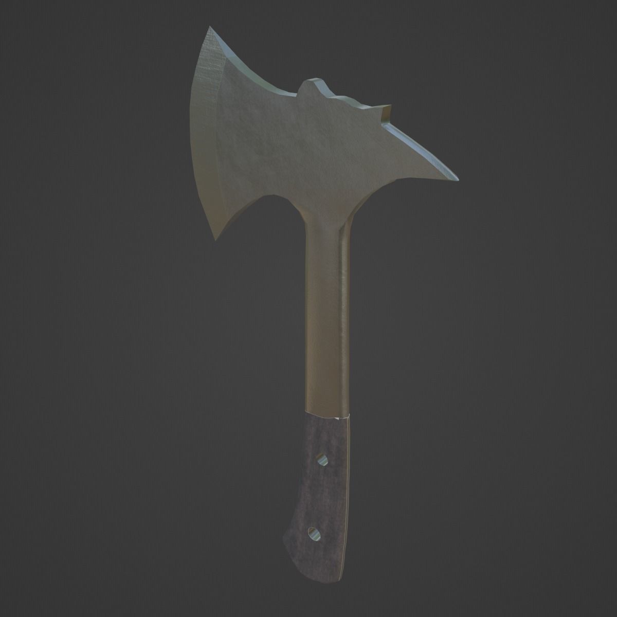 Survival Iron Axe 01 Low-poly 3D model_8