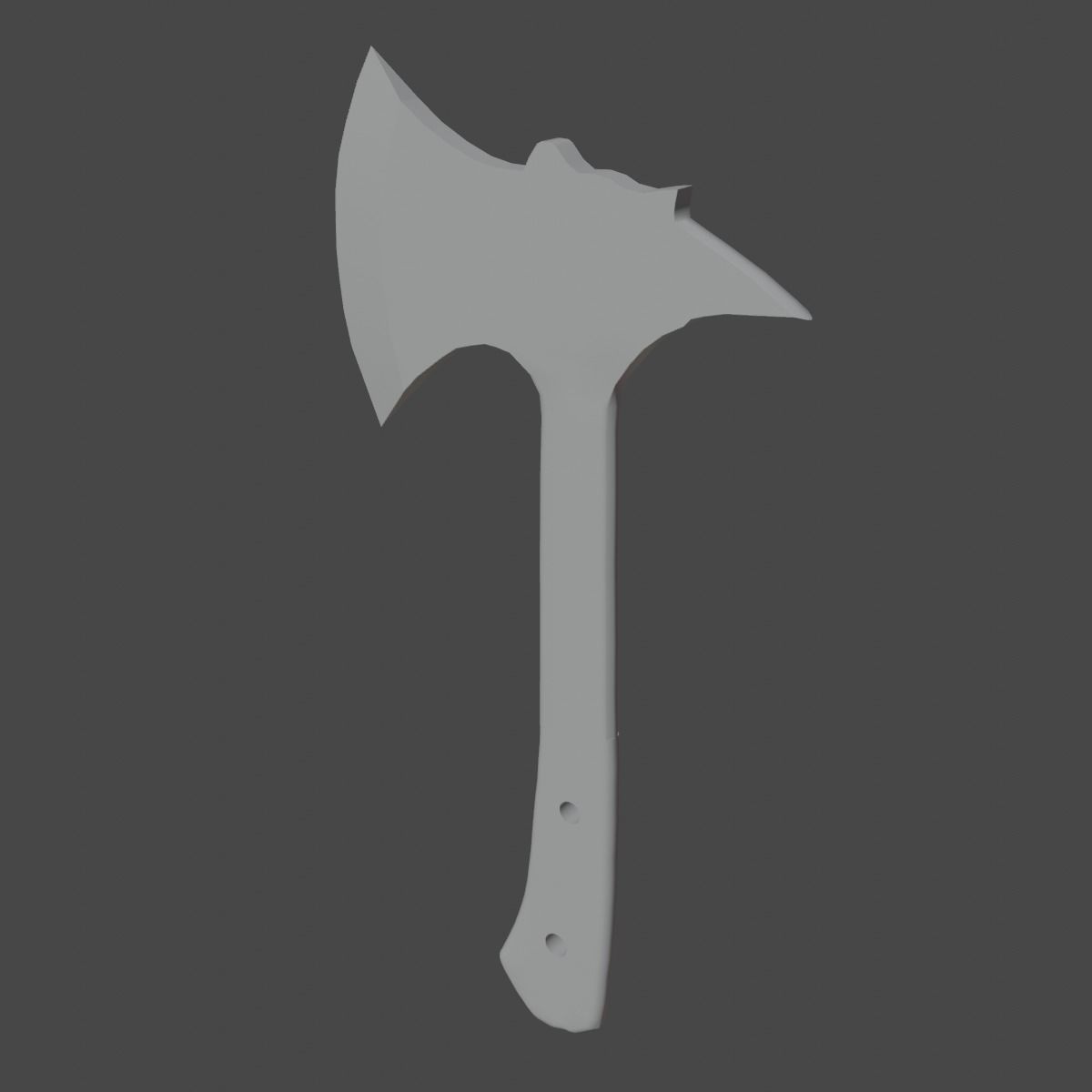 Survival Iron Axe 01 Low-poly 3D model_10