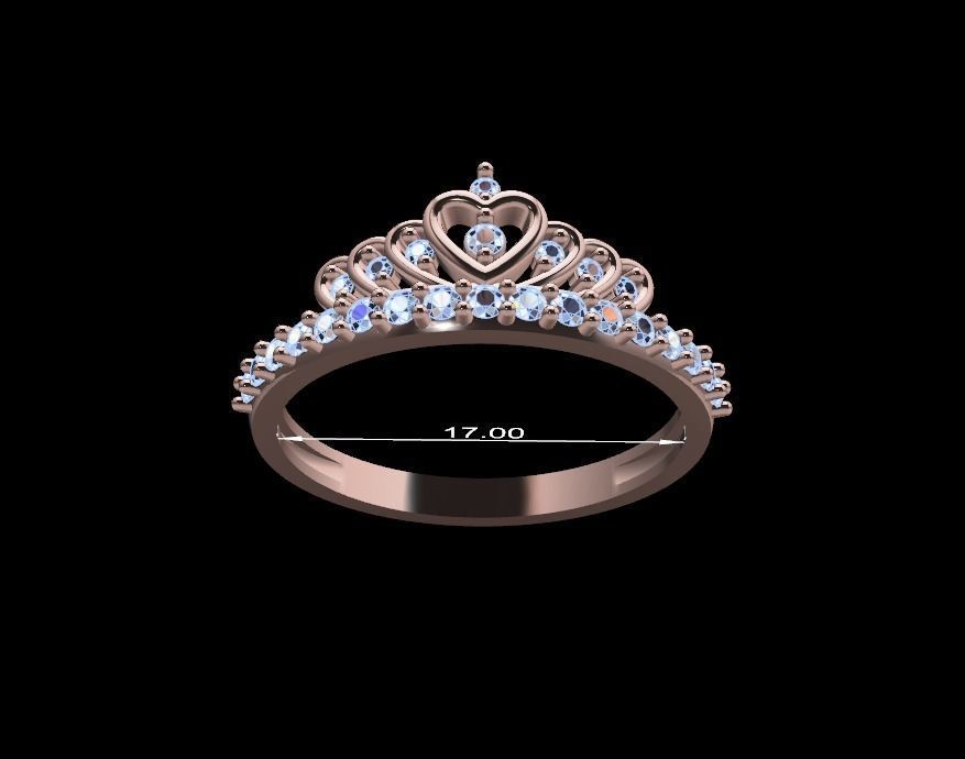 Women Ring 25 3D print model_1