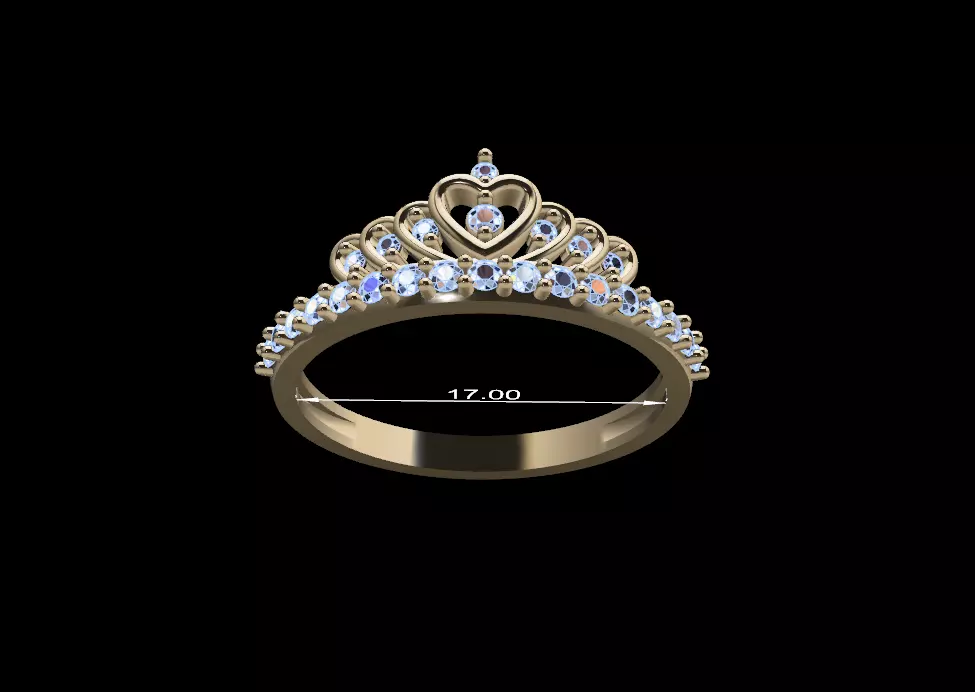 Women Ring 25 3D print model_0