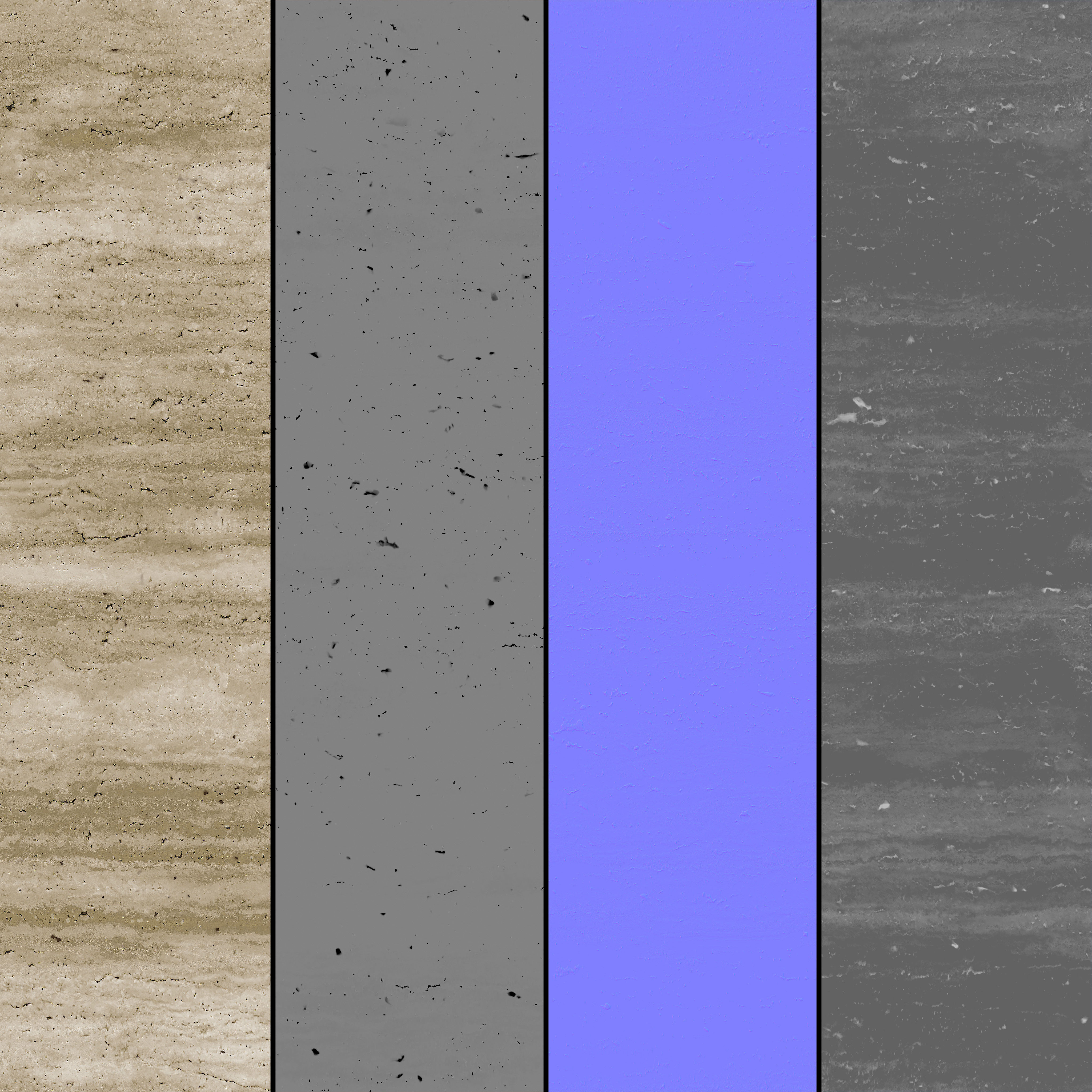 Classic Dark Travertine Stone Texture_2