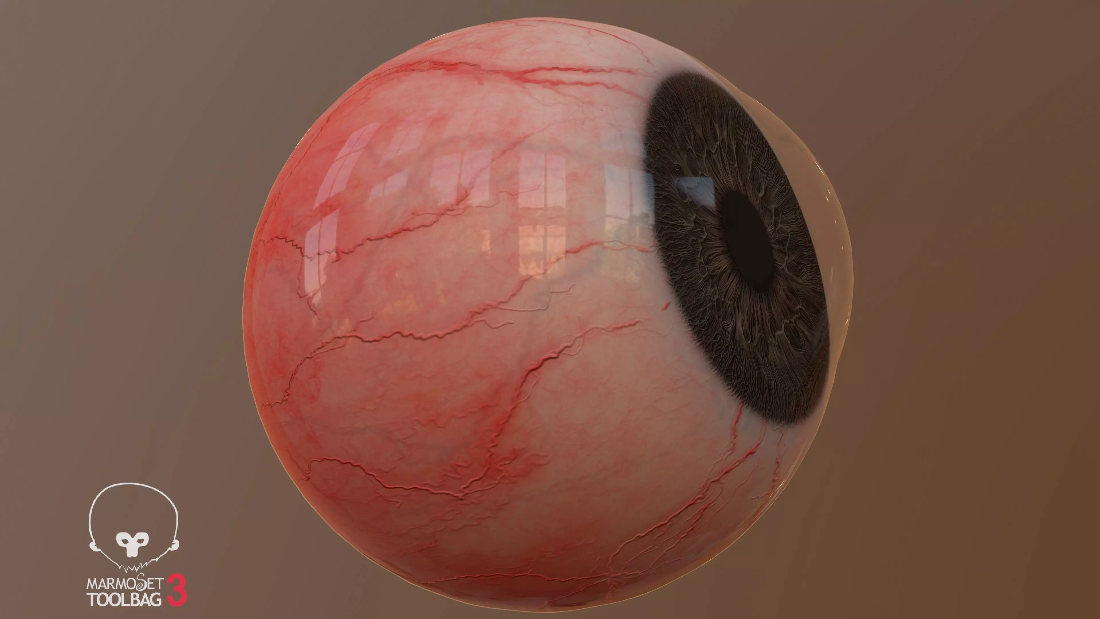 REALIASTIC EYEBALL GAME-READY Low-poly 3D model_0
