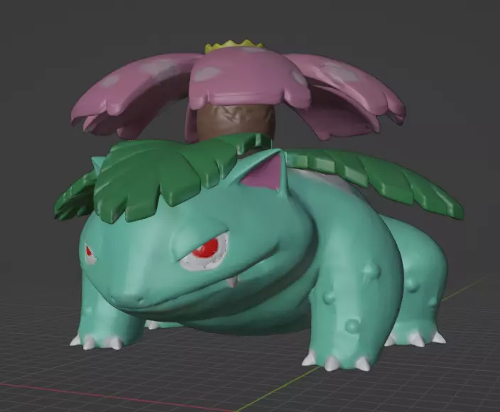 venusaur pokemon ecarlate and violet 3D print model_0