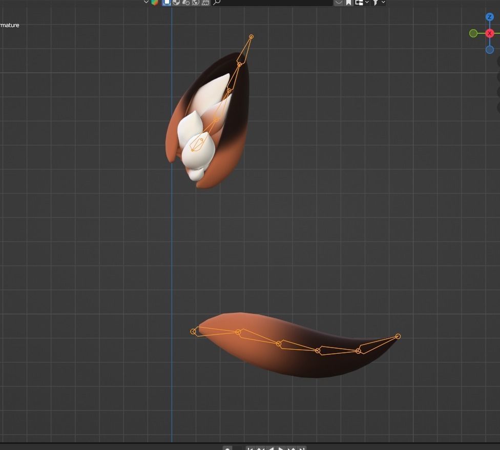 Fox Ear Tail Set Rigged VR READY Kemonomimi Set Low-poly 3D model_5