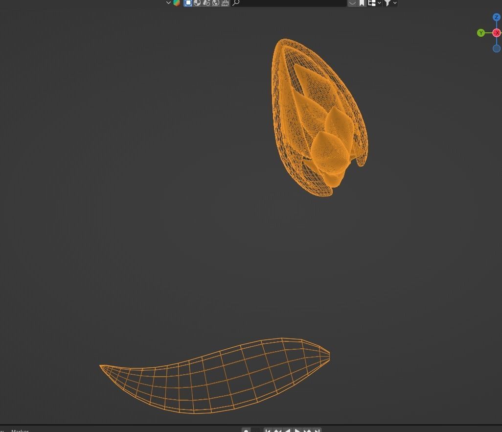 Fox Ear Tail Set Rigged VR READY Kemonomimi Set Low-poly 3D model_6