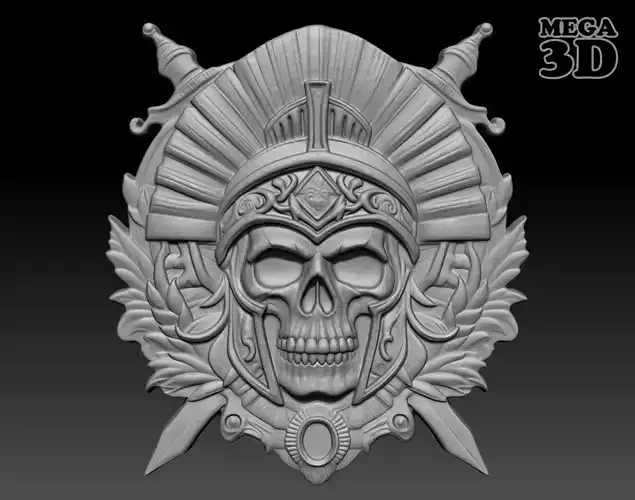 Roman Skull  basrelief 240518 17