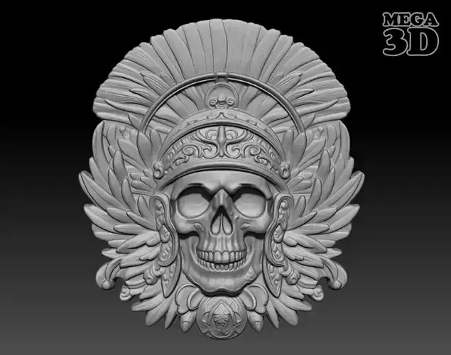 Roman Skull  basrelief 240518 16