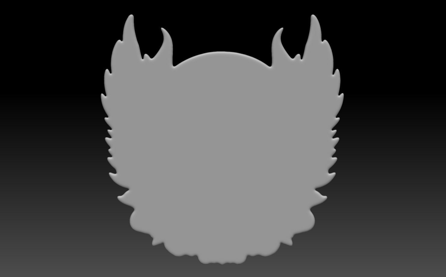 Biker Skull  basrelief 240518 10 3D print model_5