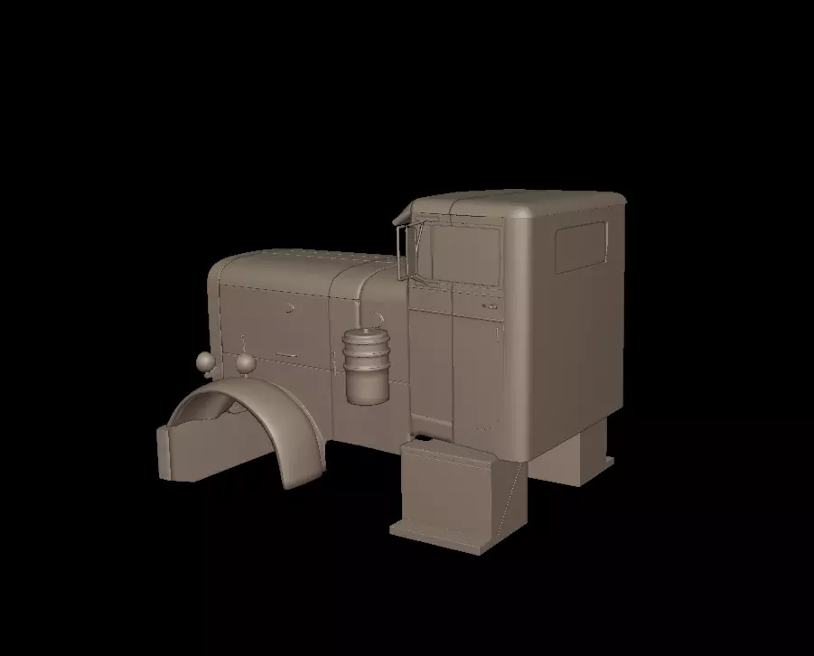 Peterbilt 281 1954 TRUCK 3D PRINT MODEL 3D print model_3