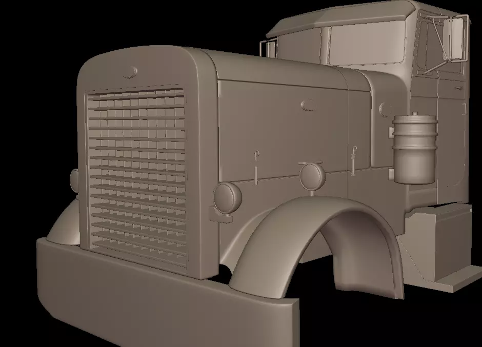 Peterbilt 281 1954 TRUCK 3D PRINT MODEL 3D print model_4