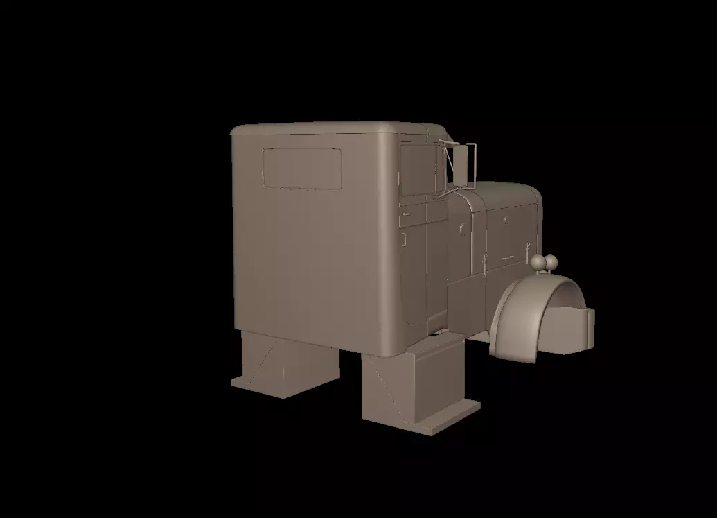 Peterbilt 281 1954 TRUCK 3D PRINT MODEL 3D print model_2