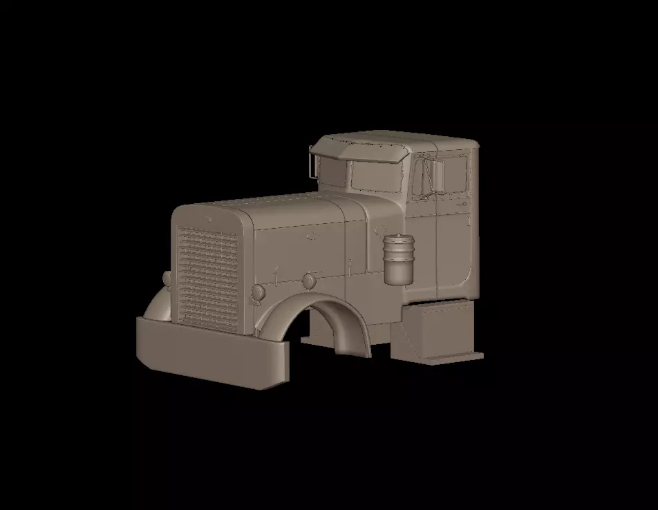 Peterbilt 281 1954 TRUCK 3D PRINT MODEL 3D print model_0