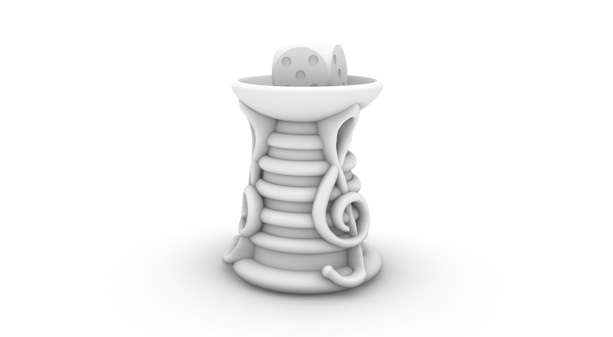 bardic inspiration dice tower 3D print model_2