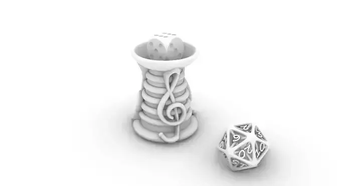 bardic inspiration dice tower 3D print model