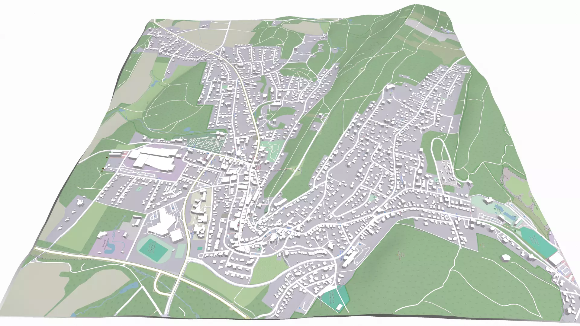 Cityscape Erlinghausen Germany 3D model