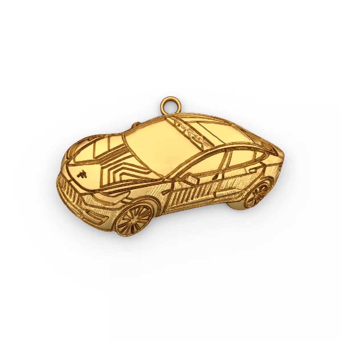 car pendant-04 printable jewelry 3D print model_0