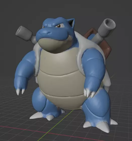 blastoise pokemon ecarlate and violet 3D print model_0