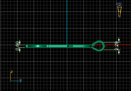 Olde English Pendant Letter B 3D print model_6