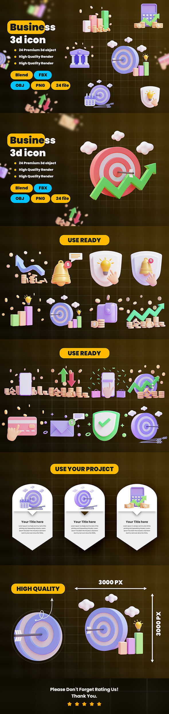 Business Idea 3d Illustration Icon Pack 3D model_6