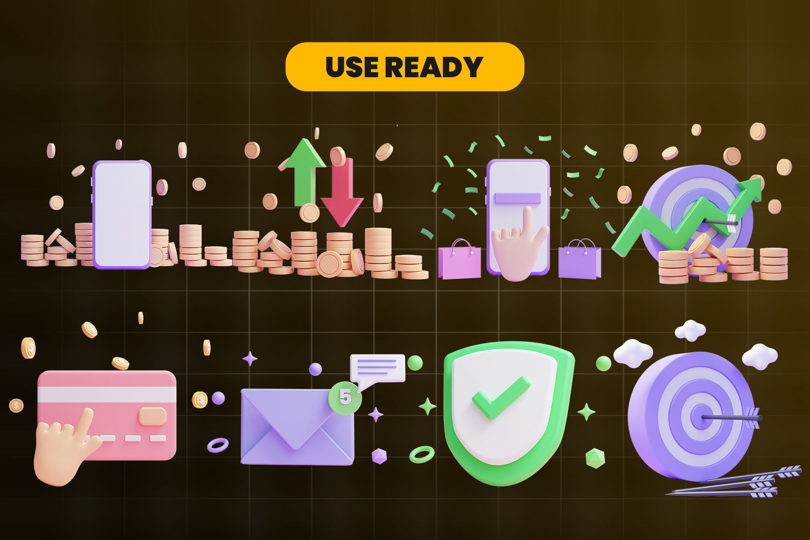 Business Idea 3d Illustration Icon Pack 3D model_3