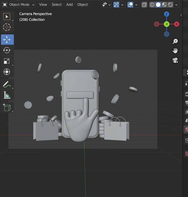 Business Idea 3d Illustration Icon Pack 3D model_28