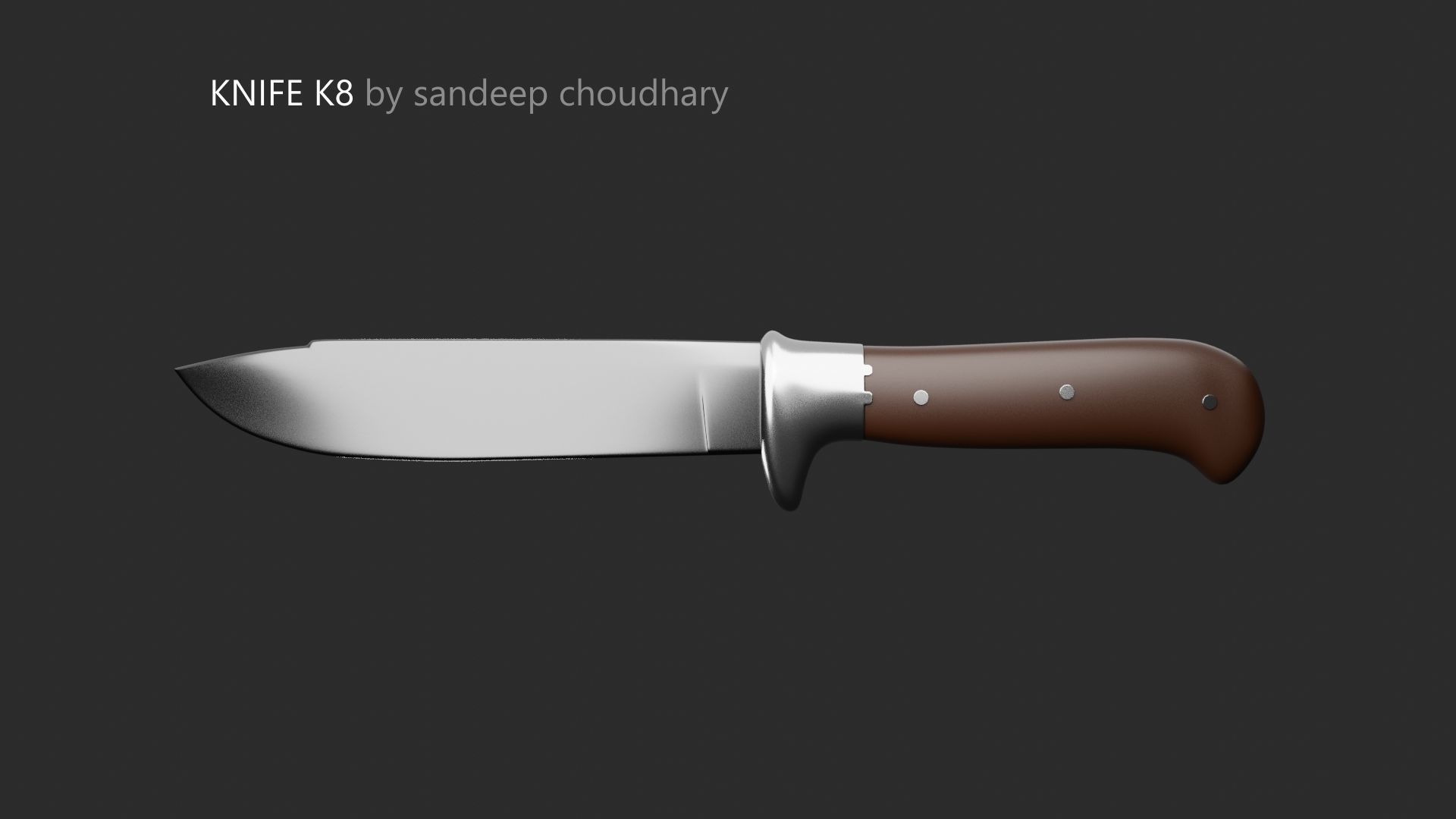 Knife K8 3D print model_1