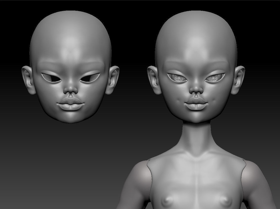  BJD doll Mara 30 cm 3D print model 3D print model_1