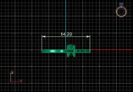 Olde English Pendant Letter F 3D print model_5