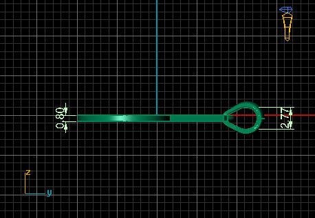 Olde English Pendant Letter G 3D print model_6