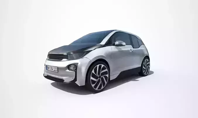 Generic City Car Low-poly 3D model