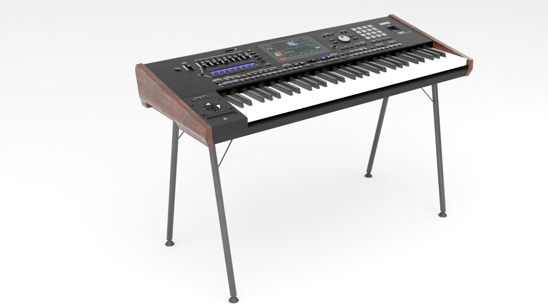 KORG PA5X KEYBOARD PBR 3D MODEL Low-poly 3D model_6