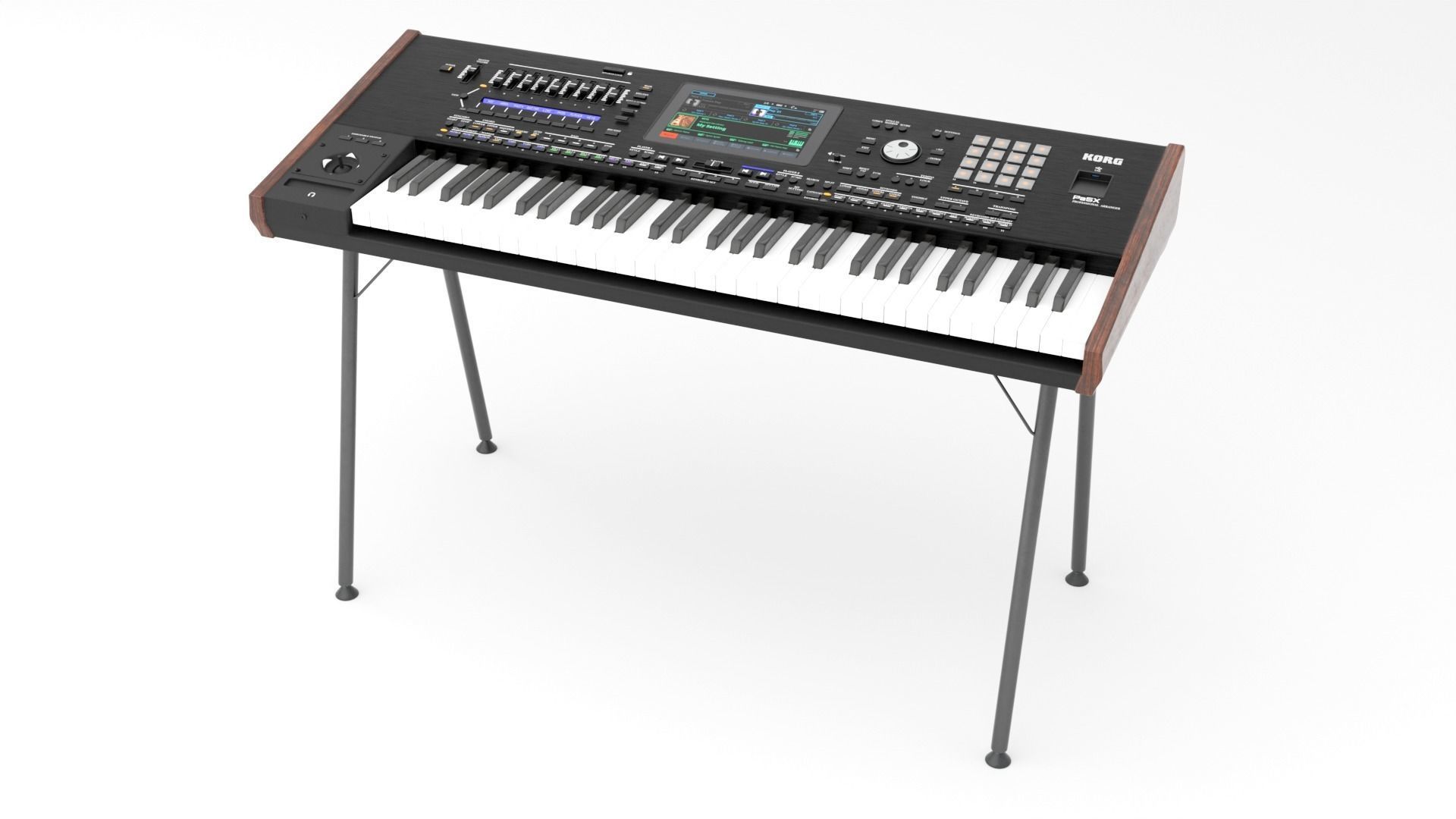 KORG PA5X KEYBOARD PBR 3D MODEL Low-poly 3D model_5
