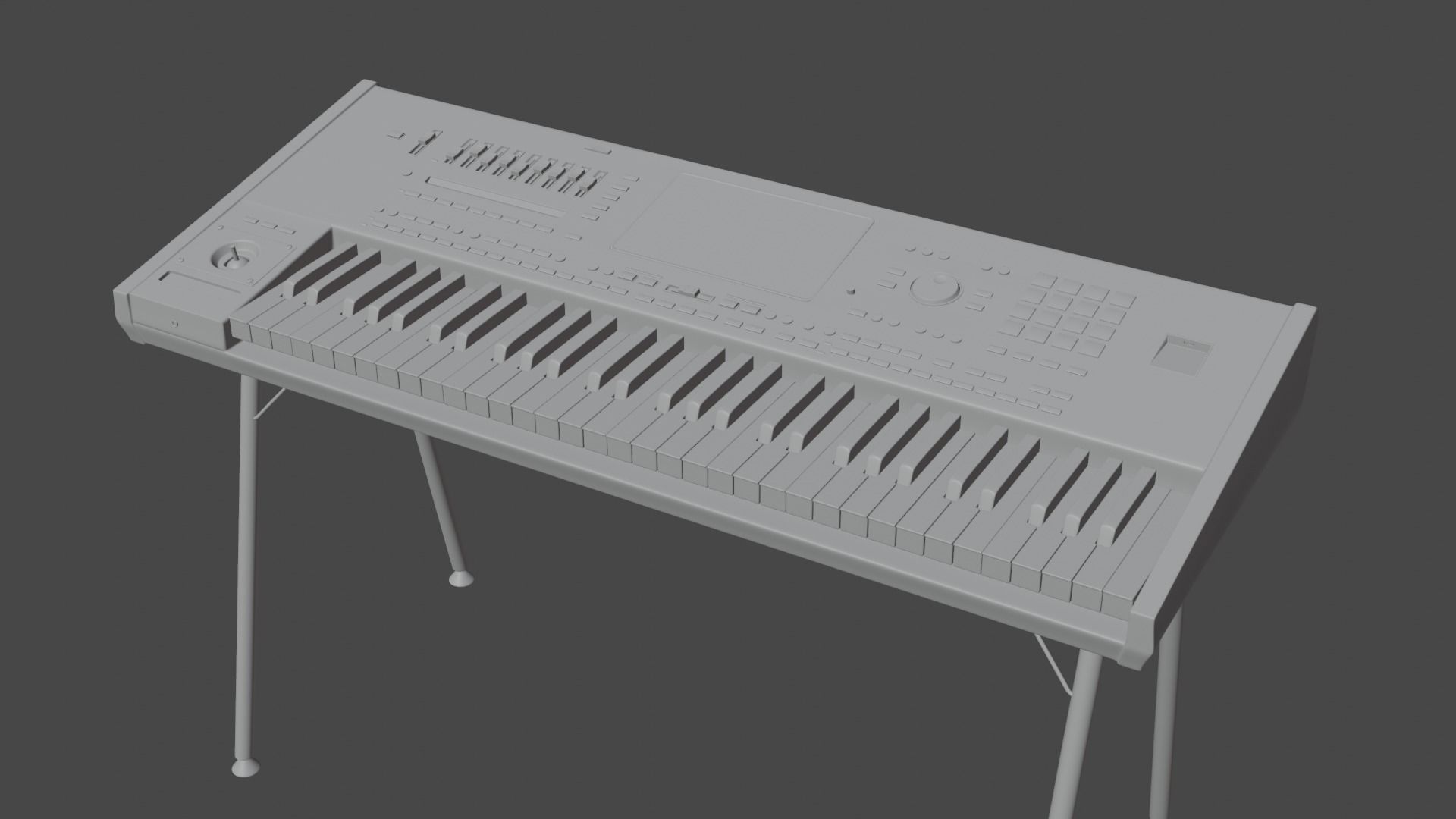 KORG PA5X KEYBOARD PBR 3D MODEL Low-poly 3D model_10