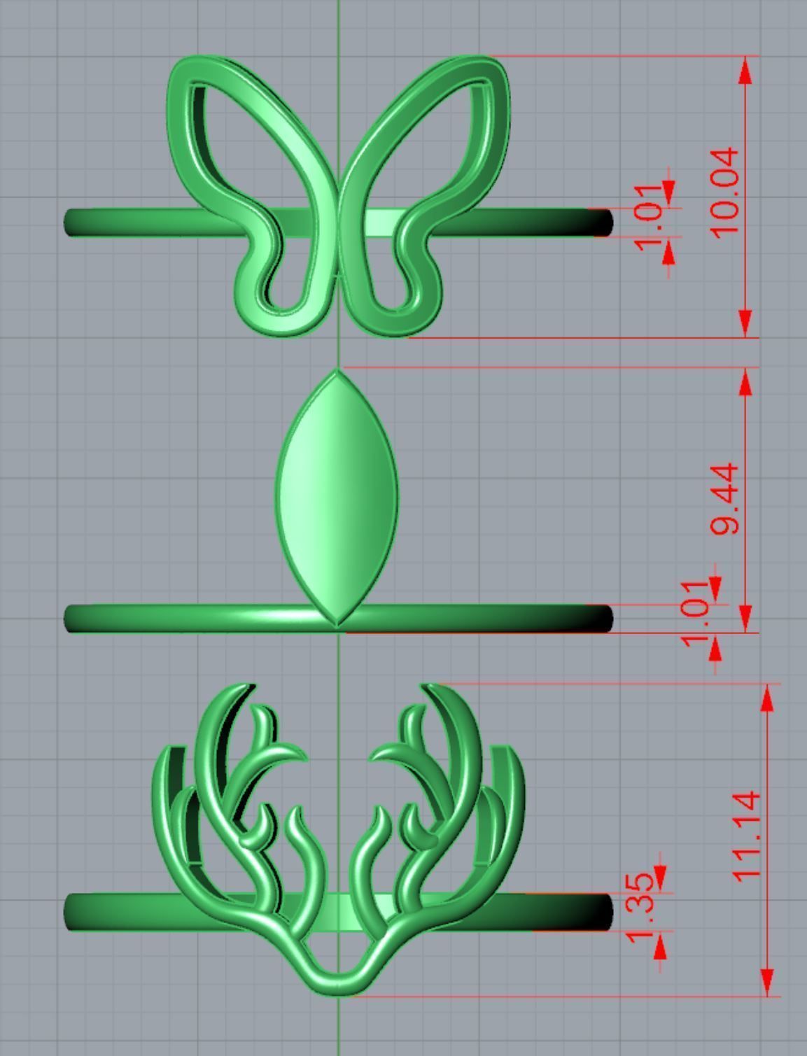 10 Light Wt Rings Printable 3d model 3D print model_14