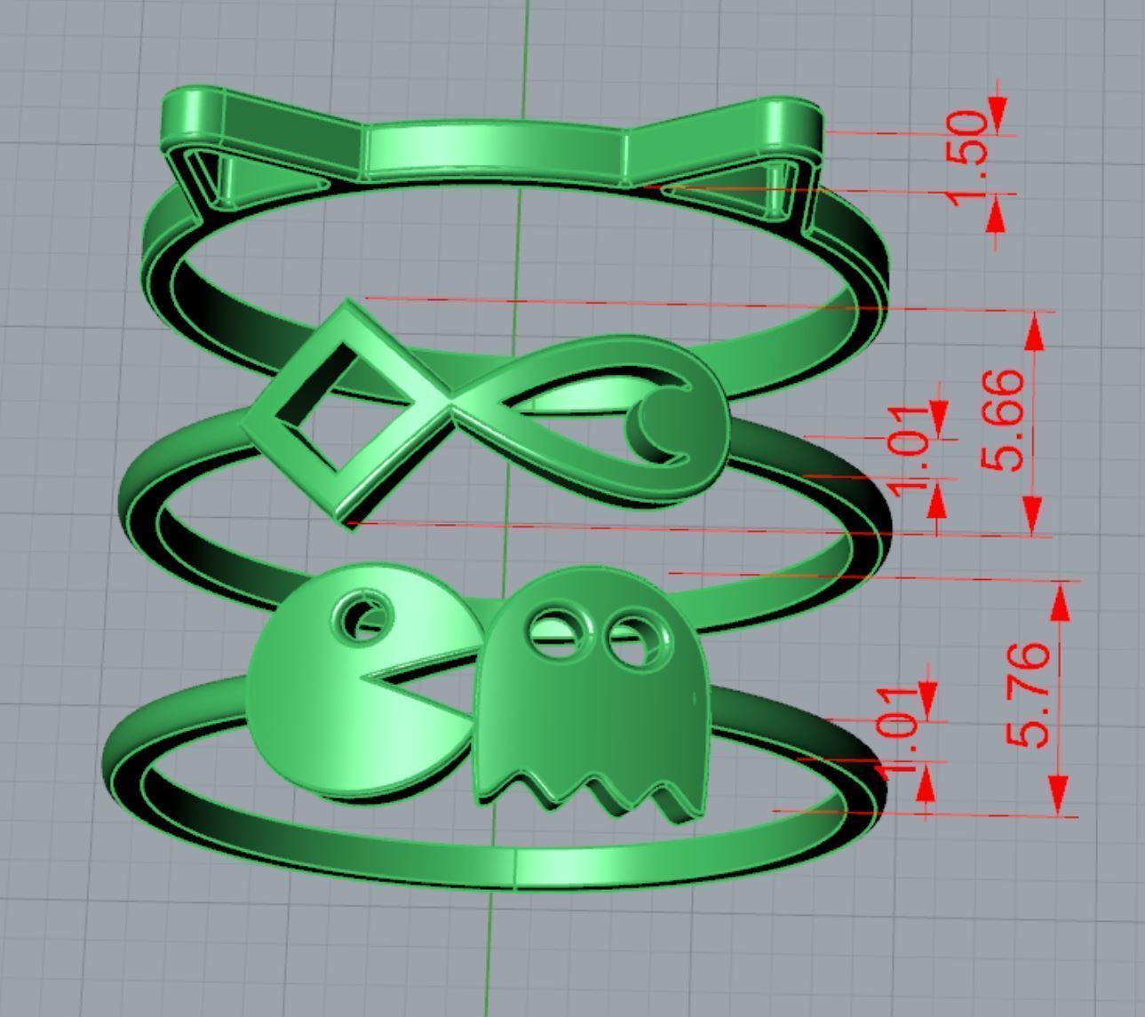 10 Light Wt Rings Printable 3d model 3D print model_16