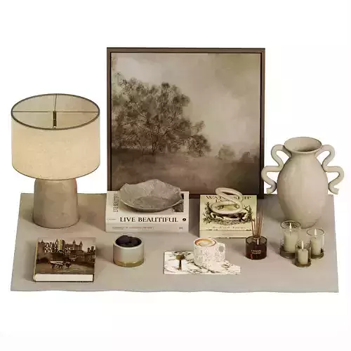 Decorative set 9 3D model